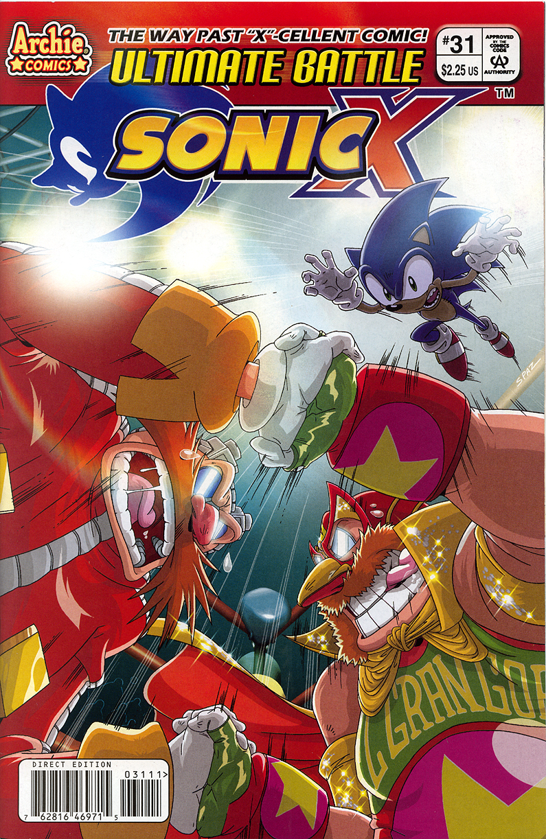 Sonic X - May 2008 Comic cover page
